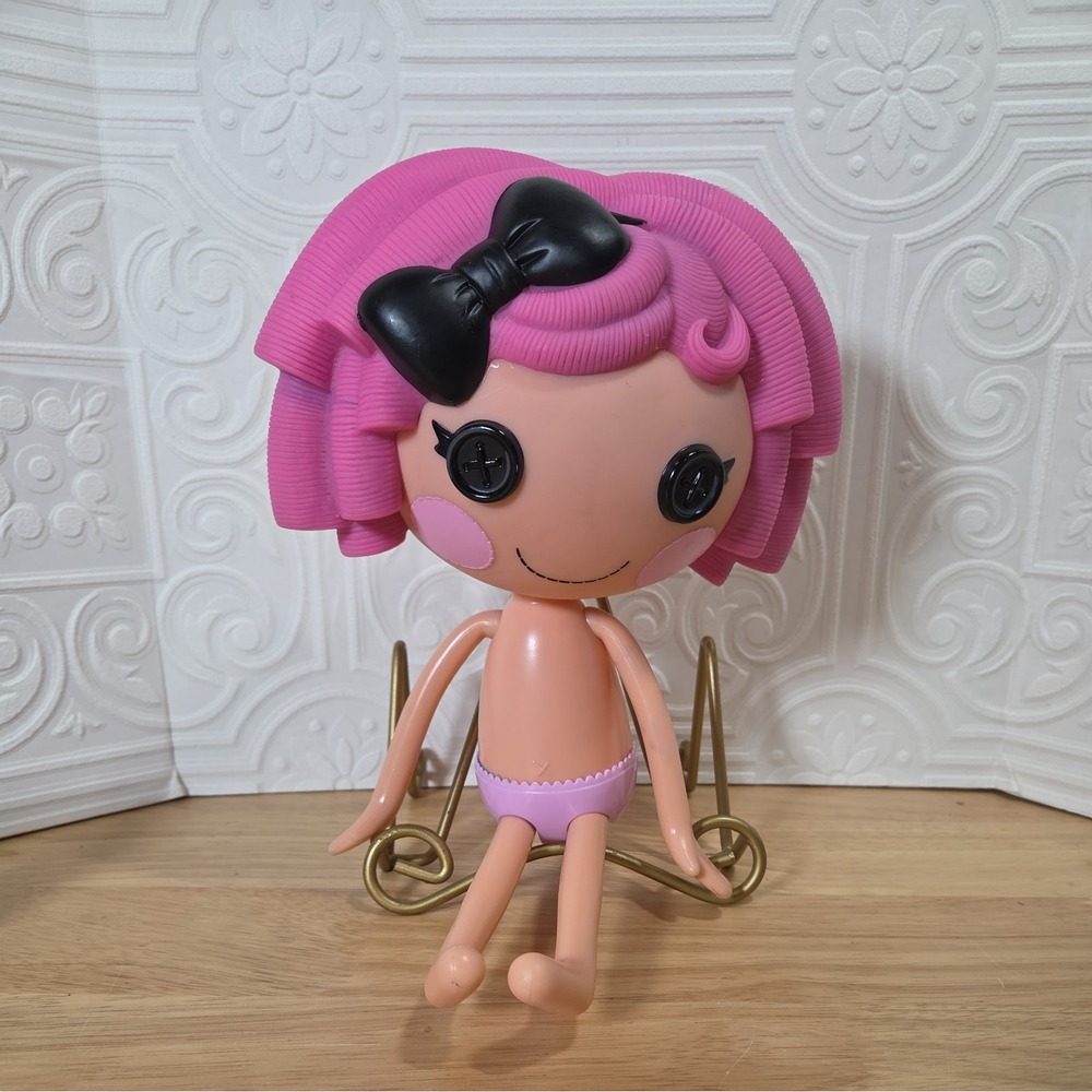 Lalaloopsy Crumbs Sugar Cookie Full Size Doll Pink Hair 2009 Missing Clothes